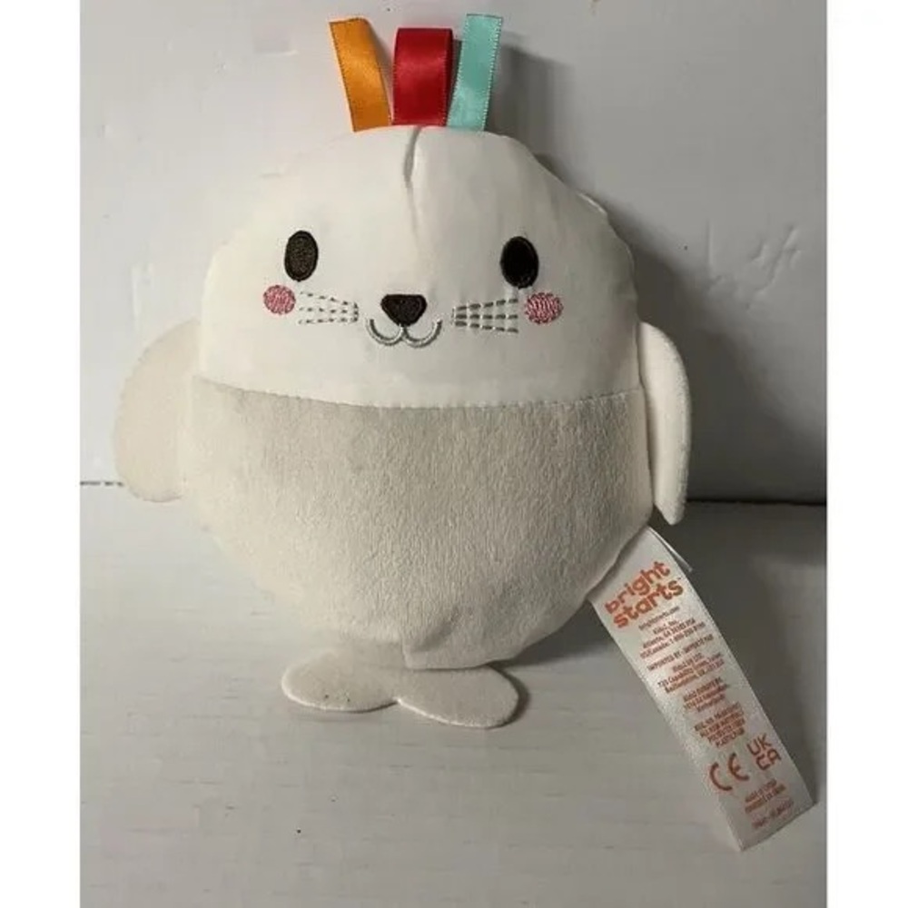 White Plush Seal Toy
